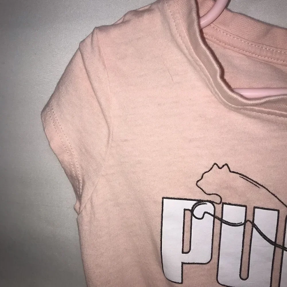 Puma Light Pink Logo T-Shirt